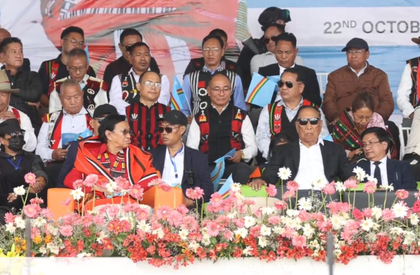 Thousands greet NSCN-IM supremo Thuingaleng Muivah in Manipur’s Ukhrul district | Thousands greet NSCN-IM supremo Thuingaleng Muivah in Manipur’s Ukhrul district