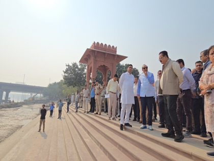 Delhi L-G inspects Chhath preparations at Yamuna’s Vasudev Ghat | Delhi L-G inspects Chhath preparations at Yamuna’s Vasudev Ghat Delhi L-G inspects Chhath preparations at Yamuna’s Vasudev Ghat | Delhi L-G inspects Chhath preparations at Yamuna’s Vasudev Ghat
