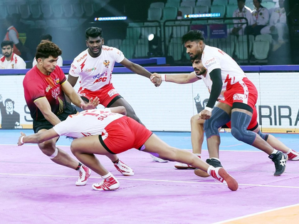 PKL 12: Bengaluru Bulls crush Gujarat Giants 54–26 to seal top-four spot | PKL 12: Bengaluru Bulls crush Gujarat Giants 54–26 to seal top-four spot PKL 12: Bengaluru Bulls crush Gujarat Giants 54–26 to seal top-four spot | PKL 12: Bengaluru Bulls crush Gujarat Giants 54–26 to seal top-four spot