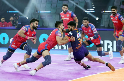 PKL 12: Sumit Sangwan’s high five helps UP Yoddhas sign off with win over U Mumba | PKL 12: Sumit Sangwan’s high five helps UP Yoddhas sign off with win over U Mumba PKL 12: Sumit Sangwan’s high five helps UP Yoddhas sign off with win over U Mumba | PKL 12: Sumit Sangwan’s high five helps UP Yoddhas sign off with win over U Mumba