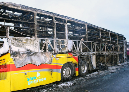 Andhra bus fire tragedy: Biker was drunk, confirms forensic report | Andhra bus fire tragedy: Biker was drunk, confirms forensic report Andhra bus fire tragedy: Biker was drunk, confirms forensic report | Andhra bus fire tragedy: Biker was drunk, confirms forensic report