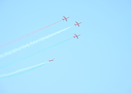 IAF's Surya Kiran aerobatic team lights up Gujarat's Mehsana skies | IAF's Surya Kiran aerobatic team lights up Gujarat's Mehsana skies IAF's Surya Kiran aerobatic team lights up Gujarat's Mehsana skies | IAF's Surya Kiran aerobatic team lights up Gujarat's Mehsana skies