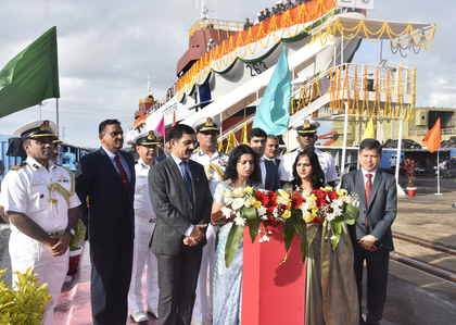 Coast Guard launches 2 Fast Patrol Vessels Ajit, Aparajit in Goa | Coast Guard launches 2 Fast Patrol Vessels Ajit, Aparajit in Goa Coast Guard launches 2 Fast Patrol Vessels Ajit, Aparajit in Goa | Coast Guard launches 2 Fast Patrol Vessels Ajit, Aparajit in Goa