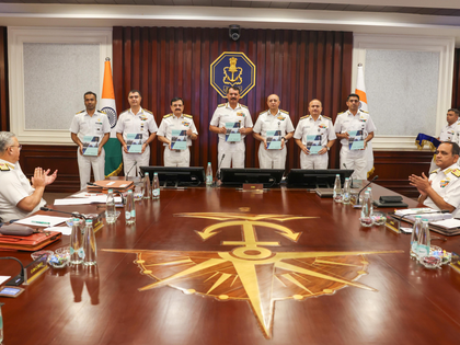 Indian Navy commanders' conference focuses on 'future-ready' force and Aatmanirbharta | Indian Navy commanders' conference focuses on 'future-ready' force and Aatmanirbharta