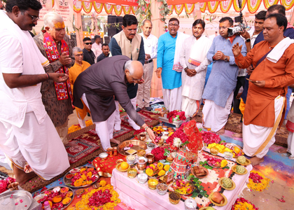 Science guided by faith can achieve any goal: Gujarat CM Patel | Science guided by faith can achieve any goal: Gujarat CM Patel Science guided by faith can achieve any goal: Gujarat CM Patel | Science guided by faith can achieve any goal: Gujarat CM Patel