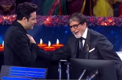Krushna Abhishek performs on 'Khaike Paan Banaras Wala' in front of Big B | Krushna Abhishek performs on 'Khaike Paan Banaras Wala' in front of Big B Krushna Abhishek performs on 'Khaike Paan Banaras Wala' in front of Big B | Krushna Abhishek performs on 'Khaike Paan Banaras Wala' in front of Big B