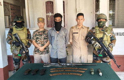 Assam Rifles apprehends ULFA (I) cadre involved in Kakopathar Army camp attack | Assam Rifles apprehends ULFA (I) cadre involved in Kakopathar Army camp attack Assam Rifles apprehends ULFA (I) cadre involved in Kakopathar Army camp attack | Assam Rifles apprehends ULFA (I) cadre involved in Kakopathar Army camp attack