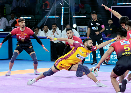 PKL 12: Super 10s from Bharat, Vijay help Telugu Titans reach Eliminator 3 | PKL 12: Super 10s from Bharat, Vijay help Telugu Titans reach Eliminator 3 PKL 12: Super 10s from Bharat, Vijay help Telugu Titans reach Eliminator 3 | PKL 12: Super 10s from Bharat, Vijay help Telugu Titans reach Eliminator 3