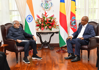 VP Radhakrishnan meets Seychelles Prez in Victoria, discusses bilateral ties | VP Radhakrishnan meets Seychelles Prez in Victoria, discusses bilateral ties VP Radhakrishnan meets Seychelles Prez in Victoria, discusses bilateral ties | VP Radhakrishnan meets Seychelles Prez in Victoria, discusses bilateral ties