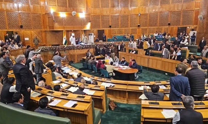 Uproar in J&K Assembly over RS cross-voting, MLA’s detention | Uproar in J&K Assembly over RS cross-voting, MLA’s detention