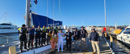 IASV Triveni: All-women tri-service sailing vessel reaches Australia | IASV Triveni: All-women tri-service sailing vessel reaches Australia IASV Triveni: All-women tri-service sailing vessel reaches Australia | IASV Triveni: All-women tri-service sailing vessel reaches Australia