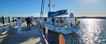 IASV Triveni completes first leg of global expedition, reaches Australia | IASV Triveni completes first leg of global expedition, reaches Australia
