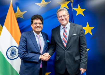 Piyush Goyal in Brussels: India, EU push mutually beneficial FTA negotiations | Piyush Goyal in Brussels: India, EU push mutually beneficial FTA negotiations Piyush Goyal in Brussels: India, EU push mutually beneficial FTA negotiations | Piyush Goyal in Brussels: India, EU push mutually beneficial FTA negotiations