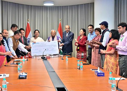 NSIC pays Rs 43.89 crore dividend to Government of India for FY 2024-25 | NSIC pays Rs 43.89 crore dividend to Government of India for FY 2024-25 NSIC pays Rs 43.89 crore dividend to Government of India for FY 2024-25 | NSIC pays Rs 43.89 crore dividend to Government of India for FY 2024-25