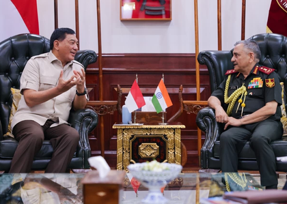 CDS Chauhan and Indonesian Defence Minister discuss boosting bilateral defence ties | CDS Chauhan and Indonesian Defence Minister discuss boosting bilateral defence ties