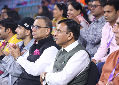 PKL 12: Sports Minister Dr. Mandaviya attends Eliminator 3 match, appreciates impact of the league | PKL 12: Sports Minister Dr. Mandaviya attends Eliminator 3 match, appreciates impact of the league PKL 12: Sports Minister Dr. Mandaviya attends Eliminator 3 match, appreciates impact of the league | PKL 12: Sports Minister Dr. Mandaviya attends Eliminator 3 match, appreciates impact of the league