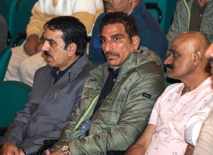 Bollywood actor Mukesh Rishi watches J&K Assembly proceedings from Speaker's Gallery | Bollywood actor Mukesh Rishi watches J&K Assembly proceedings from Speaker's Gallery