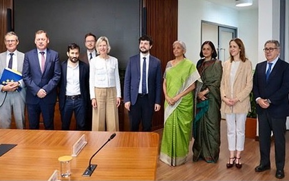 FM Sitharaman, EU team discuss ways to enhance trade and investment ties | FM Sitharaman, EU team discuss ways to enhance trade and investment ties FM Sitharaman, EU team discuss ways to enhance trade and investment ties | FM Sitharaman, EU team discuss ways to enhance trade and investment ties