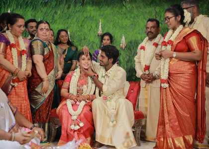 'Tourist Family' director Abhishan Jeevinth weds girlfriend Akila in grand ceremony | 'Tourist Family' director Abhishan Jeevinth weds girlfriend Akila in grand ceremony 'Tourist Family' director Abhishan Jeevinth weds girlfriend Akila in grand ceremony | 'Tourist Family' director Abhishan Jeevinth weds girlfriend Akila in grand ceremony