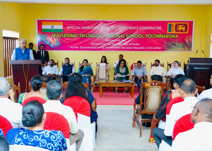 India hands over multi-ethnic trilingual school to Lankan government | India hands over multi-ethnic trilingual school to Lankan government India hands over multi-ethnic trilingual school to Lankan government | India hands over multi-ethnic trilingual school to Lankan government