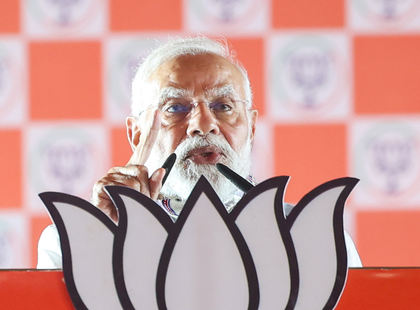 PM Modi in Katihar rally questions Tejashwi's silence on father's legacy; slams RJD, Cong | PM Modi in Katihar rally questions Tejashwi's silence on father's legacy; slams RJD, Cong