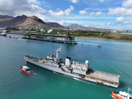 INS Savitri enhances coordination with Mauritius Coast Guard | INS Savitri enhances coordination with Mauritius Coast Guard