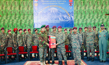 Arunachal: Adventure at the peak, Indian Army's Mount Kangto expedition flagged off | Arunachal: Adventure at the peak, Indian Army's Mount Kangto expedition flagged off Arunachal: Adventure at the peak, Indian Army's Mount Kangto expedition flagged off | Arunachal: Adventure at the peak, Indian Army's Mount Kangto expedition flagged off