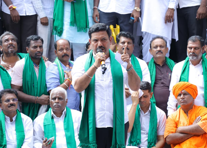 K'taka ministers & officials unresponsive to farmers' distress: State BJP chief Vijayendra | K'taka ministers & officials unresponsive to farmers' distress: State BJP chief Vijayendra K'taka ministers & officials unresponsive to farmers' distress: State BJP chief Vijayendra | K'taka ministers & officials unresponsive to farmers' distress: State BJP chief Vijayendra