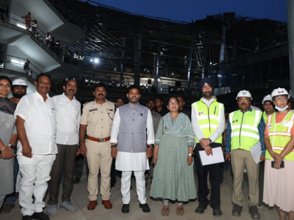 91.7 pc construction work of Bhogapuram Airport completed | 91.7 pc construction work of Bhogapuram Airport completed