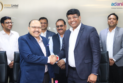 Adani Energy Solutions to supply 60 MW green energy to textile manufacturer RSWM | Adani Energy Solutions to supply 60 MW green energy to textile manufacturer RSWM Adani Energy Solutions to supply 60 MW green energy to textile manufacturer RSWM | Adani Energy Solutions to supply 60 MW green energy to textile manufacturer RSWM