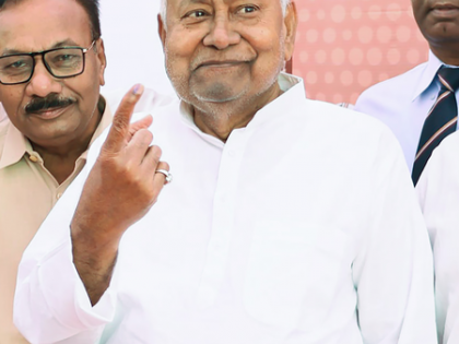 Bihar polls: CM Nitish Kumar casts his vote in Bakhtiyarpur, shows inked finger | Bihar polls: CM Nitish Kumar casts his vote in Bakhtiyarpur, shows inked finger Bihar polls: CM Nitish Kumar casts his vote in Bakhtiyarpur, shows inked finger | Bihar polls: CM Nitish Kumar casts his vote in Bakhtiyarpur, shows inked finger