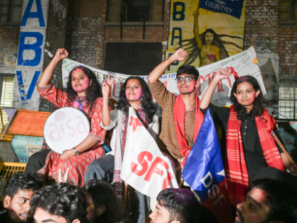 JNUSU poll: Left sweeps all 4 seats, Aditi Mishra elected president | JNUSU poll: Left sweeps all 4 seats, Aditi Mishra elected president JNUSU poll: Left sweeps all 4 seats, Aditi Mishra elected president | JNUSU poll: Left sweeps all 4 seats, Aditi Mishra elected president