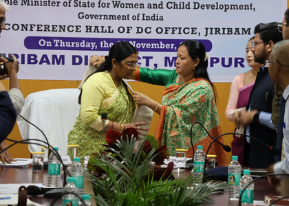 Manipur: Union Minister Savitri Thakur hails Jiribam’s progress in health and education | Manipur: Union Minister Savitri Thakur hails Jiribam’s progress in health and education Manipur: Union Minister Savitri Thakur hails Jiribam’s progress in health and education | Manipur: Union Minister Savitri Thakur hails Jiribam’s progress in health and education