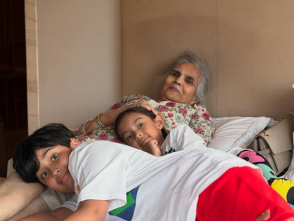 Salman Khan’s sister Arpita shares picture of mother Salma Khan cuddling with her grandchildren | Salman Khan’s sister Arpita shares picture of mother Salma Khan cuddling with her grandchildren Salman Khan’s sister Arpita shares picture of mother Salma Khan cuddling with her grandchildren | Salman Khan’s sister Arpita shares picture of mother Salma Khan cuddling with her grandchildren