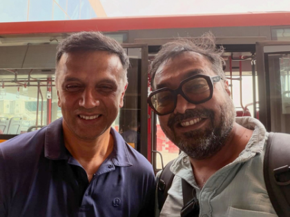 Anurag Kashyap beams with joy as he meets his ‘hero’ Rahul Dravid on a flight | Anurag Kashyap beams with joy as he meets his ‘hero’ Rahul Dravid on a flight Anurag Kashyap beams with joy as he meets his ‘hero’ Rahul Dravid on a flight | Anurag Kashyap beams with joy as he meets his ‘hero’ Rahul Dravid on a flight