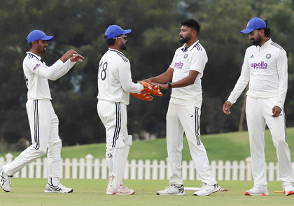 Pacers help India A seize control over South Africa A on Day Two of second red-ball game | Pacers help India A seize control over South Africa A on Day Two of second red-ball game
