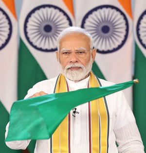 Infrastructure has played great role in development of countries: PM Modi flags off 4 new Vande Bharat trains in Varanasi | Infrastructure has played great role in development of countries: PM Modi flags off 4 new Vande Bharat trains in Varanasi Infrastructure has played great role in development of countries: PM Modi flags off 4 new Vande Bharat trains in Varanasi | Infrastructure has played great role in development of countries: PM Modi flags off 4 new Vande Bharat trains in Varanasi