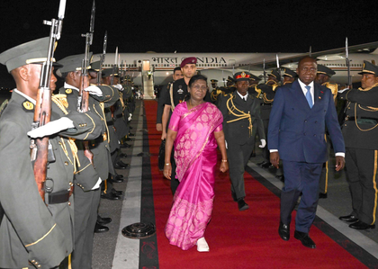 President Droupadi Murmu begins her State-visit to Angola | President Droupadi Murmu begins her State-visit to Angola President Droupadi Murmu begins her State-visit to Angola | President Droupadi Murmu begins her State-visit to Angola