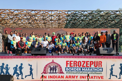 'Golden Arrow Division runs for unity': Ferozepur Border Marathon 2025 honours martyrs, fight drug menace | 'Golden Arrow Division runs for unity': Ferozepur Border Marathon 2025 honours martyrs, fight drug menace 'Golden Arrow Division runs for unity': Ferozepur Border Marathon 2025 honours martyrs, fight drug menace | 'Golden Arrow Division runs for unity': Ferozepur Border Marathon 2025 honours martyrs, fight drug menace
