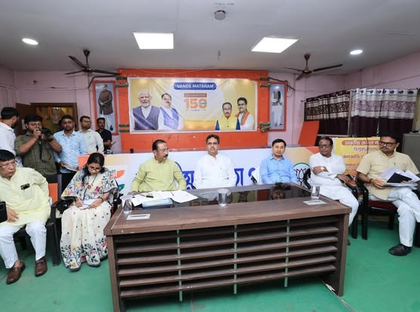 Tripura : BJP govt holds party meeting in presence of CM, top leaders | Tripura : BJP govt holds party meeting in presence of CM, top leaders