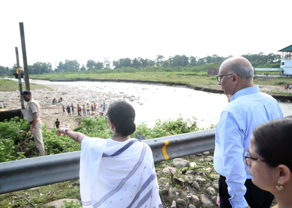 Mamata to visit North Bengal today for post-flood, landslide review | Mamata to visit North Bengal today for post-flood, landslide review Mamata to visit North Bengal today for post-flood, landslide review | Mamata to visit North Bengal today for post-flood, landslide review