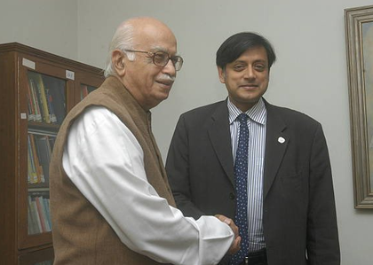 Tharoor's birthday wishes to Advani trigger row, BJP calls out Cong's 'frivolous thinking' | Tharoor's birthday wishes to Advani trigger row, BJP calls out Cong's 'frivolous thinking' Tharoor's birthday wishes to Advani trigger row, BJP calls out Cong's 'frivolous thinking' | Tharoor's birthday wishes to Advani trigger row, BJP calls out Cong's 'frivolous thinking'