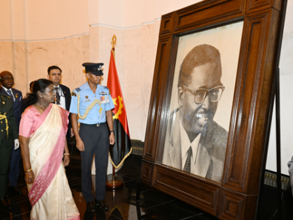 President Murmu pays tribute at memorial of Angola's first President Neto in Luanda | President Murmu pays tribute at memorial of Angola's first President Neto in Luanda President Murmu pays tribute at memorial of Angola's first President Neto in Luanda | President Murmu pays tribute at memorial of Angola's first President Neto in Luanda
