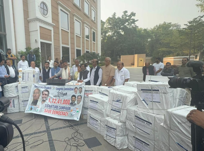 Vote theft: K'taka Dy CM Shivakumar hands over 1.12 crore signature forms; says injustice from EC as well | Vote theft: K'taka Dy CM Shivakumar hands over 1.12 crore signature forms; says injustice from EC as well