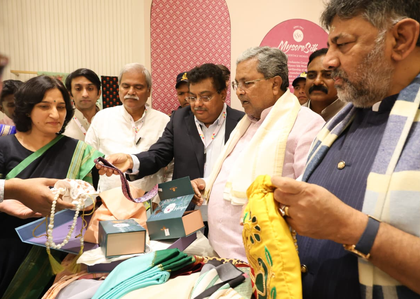 CM Siddaramaiah inaugurates ‘Kalaloka’ store at Bengaluru Airport to showcase GI products | CM Siddaramaiah inaugurates ‘Kalaloka’ store at Bengaluru Airport to showcase GI products