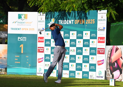 Trident Open 2025: Teenager Manoj S storms into the lead with 67 in round three | Trident Open 2025: Teenager Manoj S storms into the lead with 67 in round three