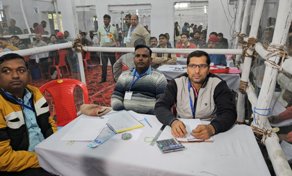 Bihar election results: Counting continues peacefully amid tight security | Bihar election results: Counting continues peacefully amid tight security