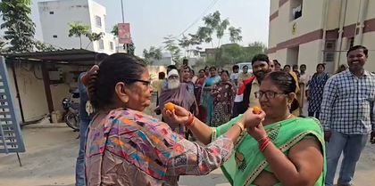 BJP leaders, workers celebrate across country as NDA projected to win big in Bihar | BJP leaders, workers celebrate across country as NDA projected to win big in Bihar BJP leaders, workers celebrate across country as NDA projected to win big in Bihar | BJP leaders, workers celebrate across country as NDA projected to win big in Bihar