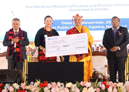 FM Sitharaman inaugurates nine new bank branches in Nagaland | FM Sitharaman inaugurates nine new bank branches in Nagaland