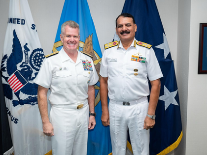 Navy chief Admiral Dinesh K Tripathi discusses maritime issues with US Commanders | Navy chief Admiral Dinesh K Tripathi discusses maritime issues with US Commanders Navy chief Admiral Dinesh K Tripathi discusses maritime issues with US Commanders | Navy chief Admiral Dinesh K Tripathi discusses maritime issues with US Commanders